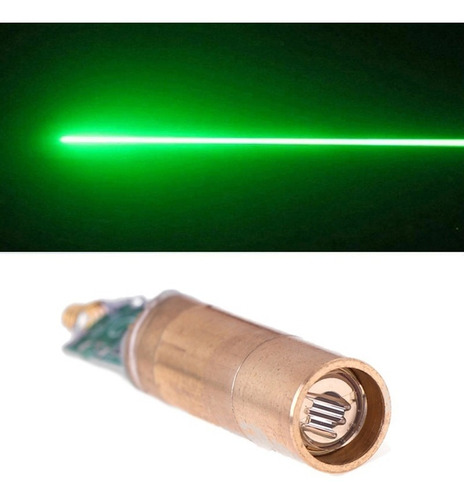 Módulo Led Laser Linea Ajustable Verde 3 V 532nm 50mw