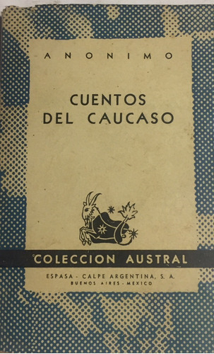 Libro Cuentos Del Caucaso Anonimo  Espasa Calpe