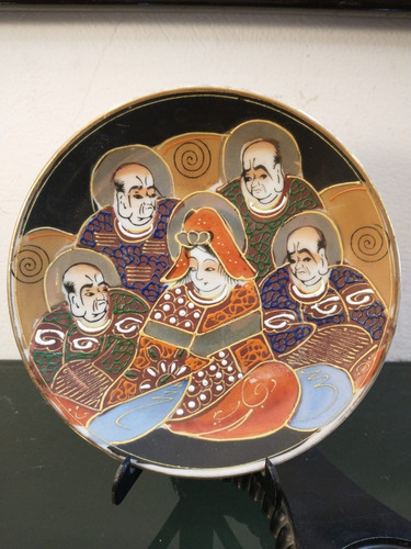 Imagen 7 de 10 de Antigua Taza De Té Y Plato Porcelana Japonesa Satsuma Geisha