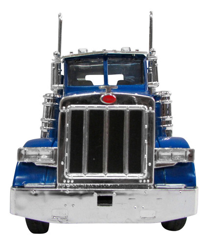Camion De Juguete Peterbilt 379 Con Tolva Cementera 1:32 Color Azul