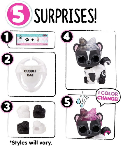 Imagen 7 de 8 de Lol Surprise Glitter Color Change Pets 5 Sorpresas Original