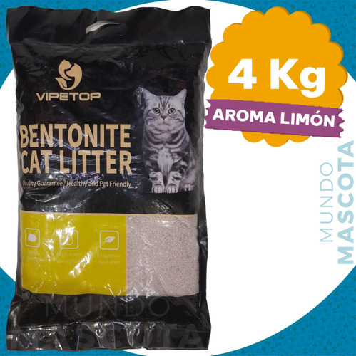 Arena Sanitaria Aglomerante Vipetop Gato- Varios Aromas 4 Kg