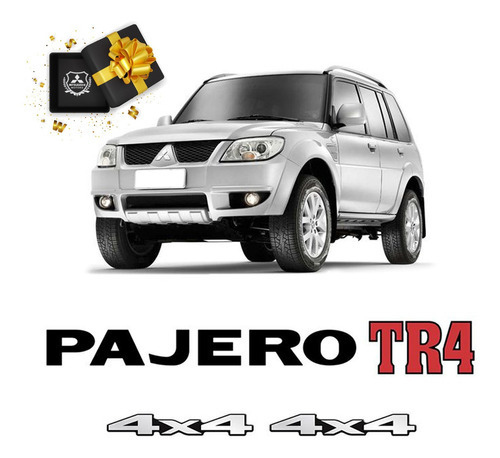 Kit Adesivos Pajero Tr4 16v + 4x4 Mitisubishi Resinado