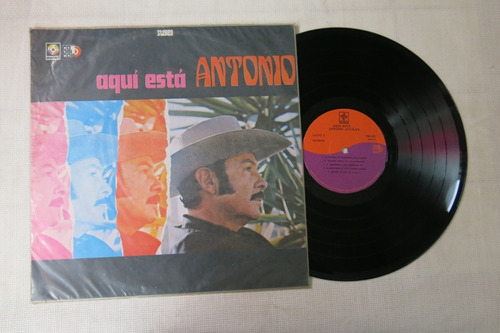 Vinyl Vinilo Lp Acetato Antonio Aguilar Aqui Esta Antonio 