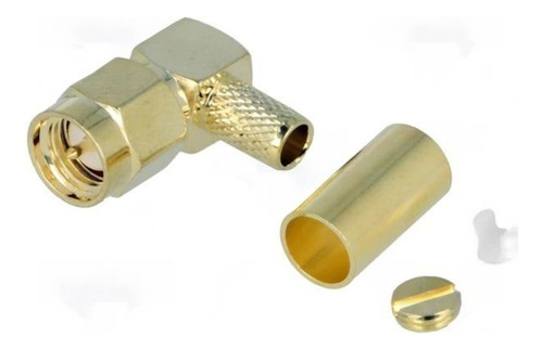 Conector Sma Macho 90° Para Rg58 Crimpeable (pack 5 Pcs)