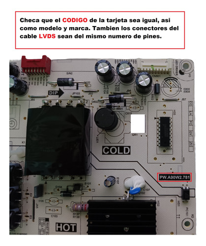 Jvc Si49ur, Fuente Pw.a90w2.781 (Usado)