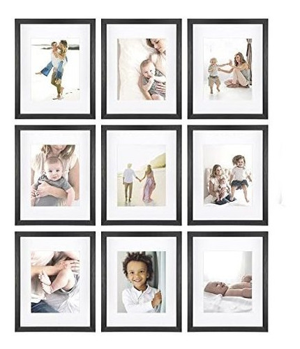 Sheffield Home 9 Piece Gallery Wall Frame Set, 11x14 Dh7pw
