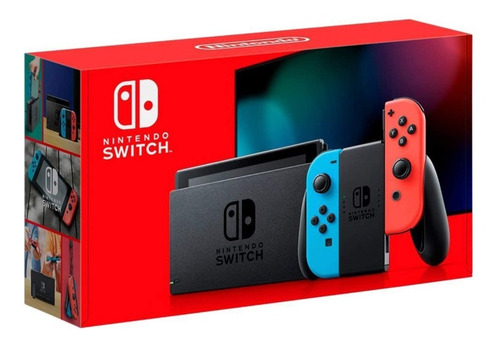 Nintendo Switch Neon Blue Neon Red Con Joy-controllers 