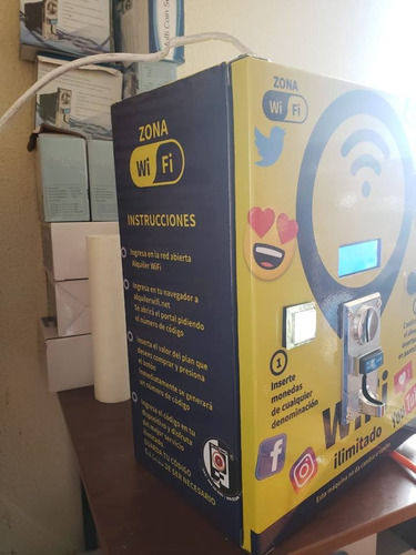 Imagen 1 de 6 de Maquina Expendedora De Wifi Por Monedas Somos Fabricantes