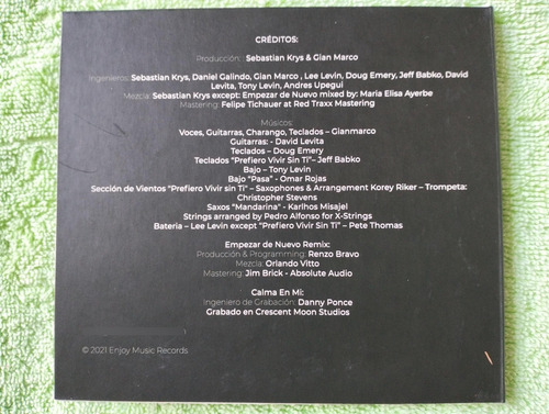 Eam Cd Gian Marco Mandarina 2021 Decimo Cuarto Album Estudio