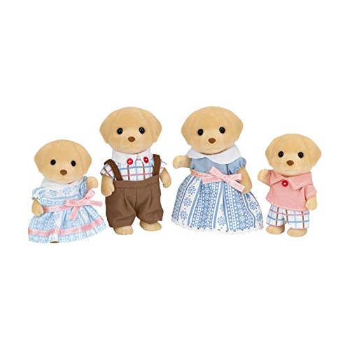 Calico Critters Yellow Labrador Family, Dolls, Dollhouse Fig