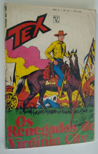 Tex N° 21 Os Renegados De Virgínia City 1° Edição
