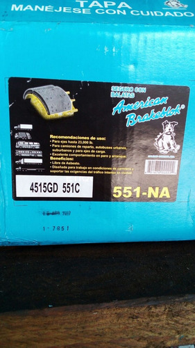 Balatas American Brakeblok  4515 Reforzada