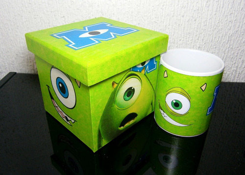 Regalo Monsters Inc Mike Wazowski!! Taza Y Estuche Game Over