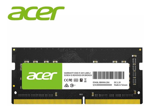 Memoria Ram Soddr4 Acer Sd100 8gb 3200mhz