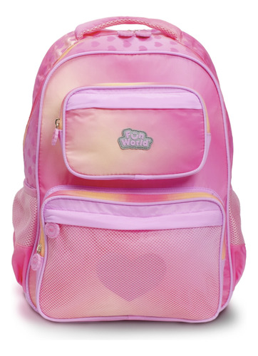 Mochila Fw Escolar Fun World 17'' Lovely 201236 Color Rosa