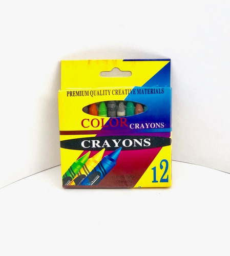 Imagen 1 de 2 de Crayon Crayones X12 Ceras Colores Pack X 40 Cajitas