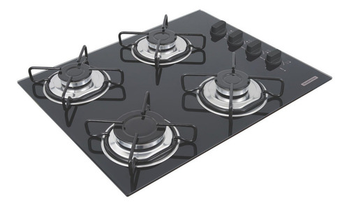 Imagem 2 de 2 de Fogão cooktop gás Tramontina Standard Brasil 4GG 55 preto 127V/220V