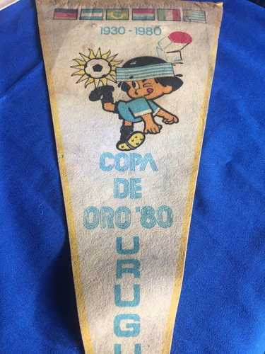 Antiguo Banderin Copa De Oro Uruguay 1980
