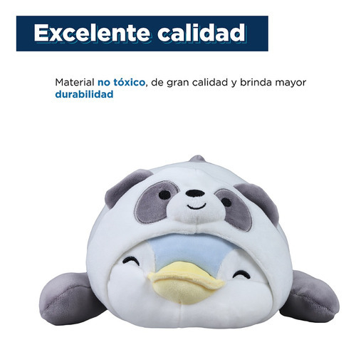 Brinquedo de pelúcia Miniso Mr. Miniso com fantasia de panda de 30 cm