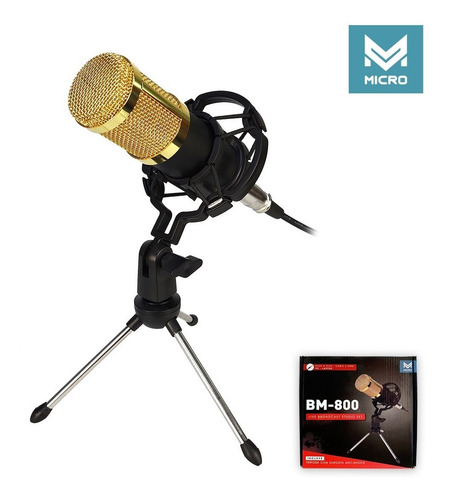 Imagen 6 de 7 de Microfono Condenser Micro Bm-800 Unidireccional 3.5mm