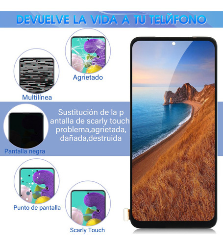 Para Xiaomi Poco M5s 2207117bpg Pantalla Lcd Táctil