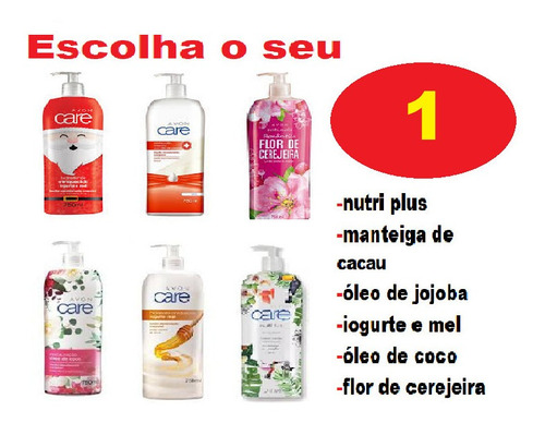  Loção Hidratante Avon Naturals Care 750ml Escolha O Seu