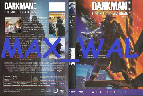 Darkman Dvd Sam Raimi Liam Neeson Larry Drake Max_wal