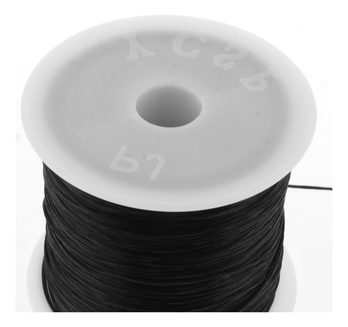 Elástico Cordón De Cadena 50m Accesorios Negro Negro Negro