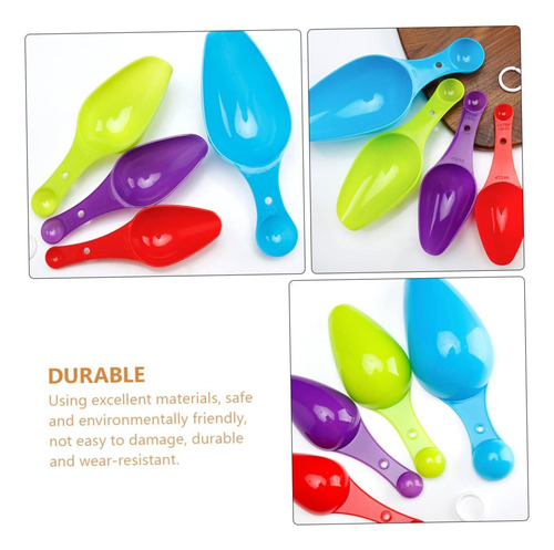 Juego De 4 Palas Cucharas Medidoras Doble Funcion