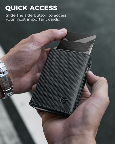 Carteira Lorzor Para Couro De Fibra De Carbono Apple Airtag