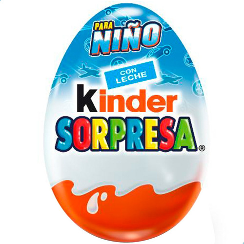 Imagen 1 de 8 de Huevo Kinder Sorpresa Para Niño Chocolate - Caja X12 Unid