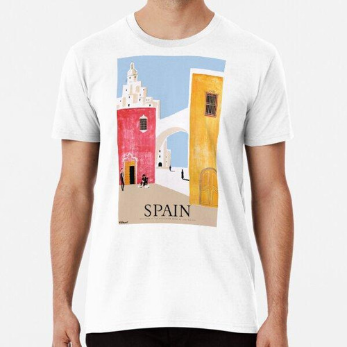 Remera Cartel De Viaje De España De 1958 Algodon Premium