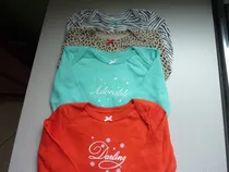 Comprar Set Bodys Manga Larga - Marca Carters - Niña 18 Meses