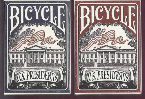 2 Mazos De Cartas De Coleccion Bicycle Presidents Ed Limitad