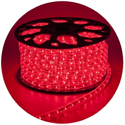 Manguera Tira Led 10 Metros Rojo Exterior 220v Pack 10