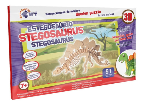 Rompecabezas 3d Grande Estegosaurio