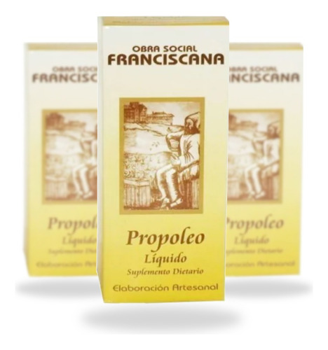 Propóleo Jarabe  Al 10% Obra Social Franciscana Combo X3