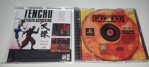 The Fifth Element Playstation 1 Black Label Mídia Prata