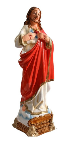 Imagen 4 de 4 de Figura Estatuilla Sagrado Corazón De Jesús