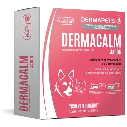 Dermacalm Jabón 100gr Pets Pharma  Perro