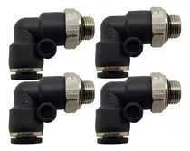 Comprar Pack Acople Rápido Neumático Codo 90 Rosca 1\u002F8 Tubo 6mm X 4