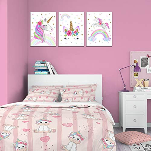 Algo Unicornio - Estirado/enmarcado, Listo Para Colgar Arte