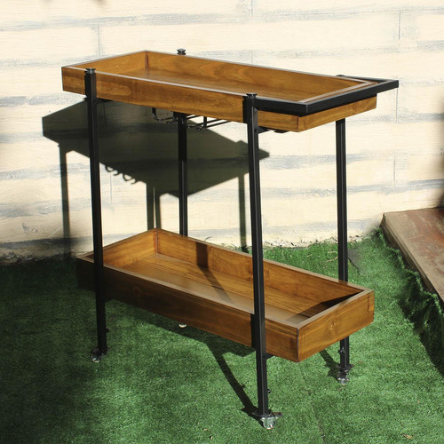 Carrito para bebidas Cellar, estilo industrial