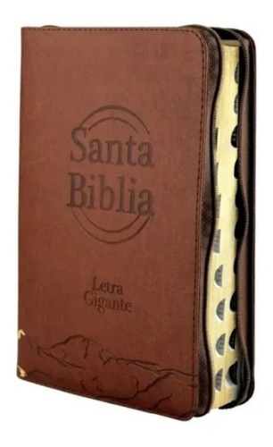 Biblia Letra Gigante Cierre E Indice Café Reina Valera 1960