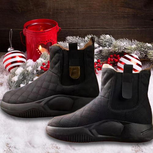 Botas De Nieve De Invierno Botines Aislamiento 37 Negro