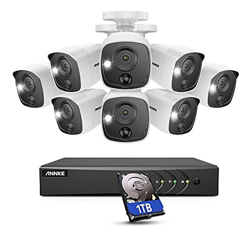 Annke Home Wired Camera Security System, 8ch 5mp Lite H.265+