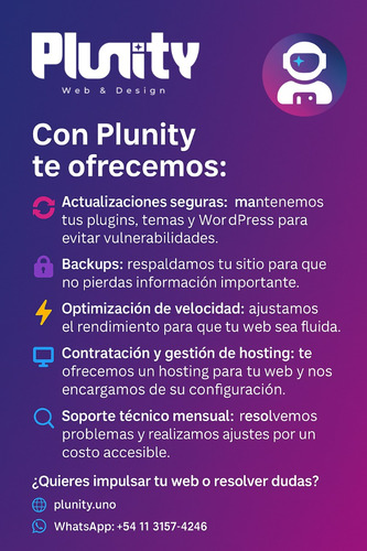 Plunity: Diseño Y Desarrollo De Páginas Web