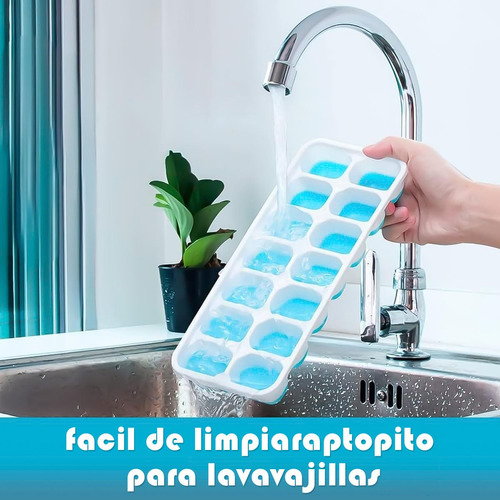 4 Pzs Bandejas Para Cubitos De Hielo,14 Cavidades Ice Cube