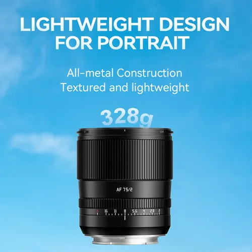 Ttartisan Af 75 Mm F2 Full Frame Para Câmeras Sony E-mount
